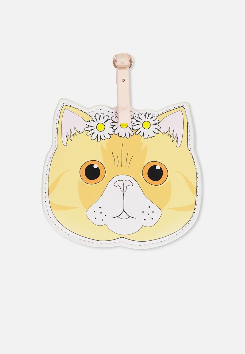 Shape shifter luggage tag - hippie kitty Typo Accessories | 0