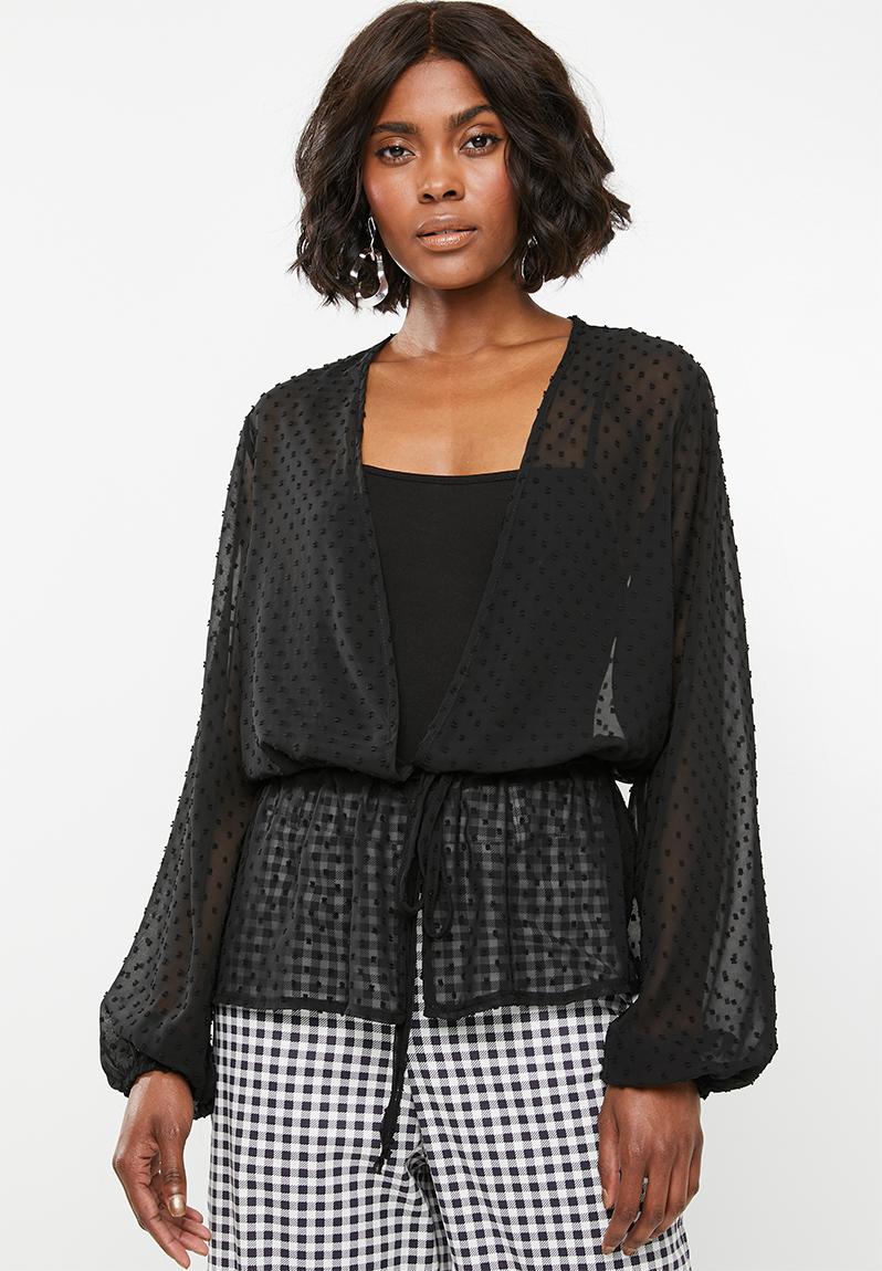 Soft short kimono - black Superbalist Jackets | Superbalist.com