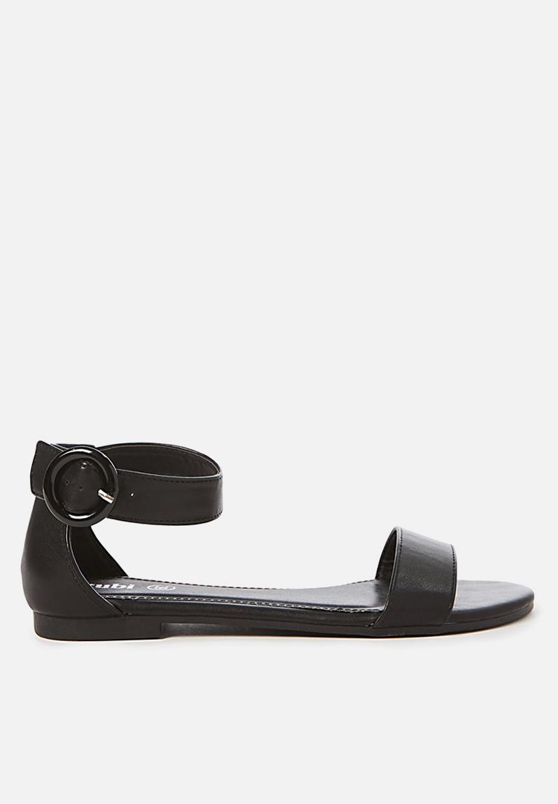 Francesca single vamp sandal - black pu Cotton On Sandals & Flip Flops ...