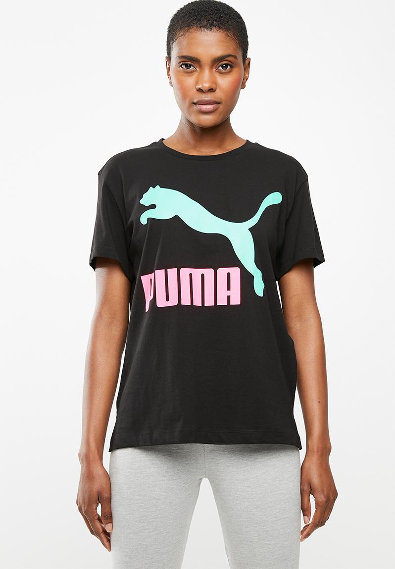 Classic logo tee - black PUMA T-Shirts, Vests & Camis | Superbalist.com
