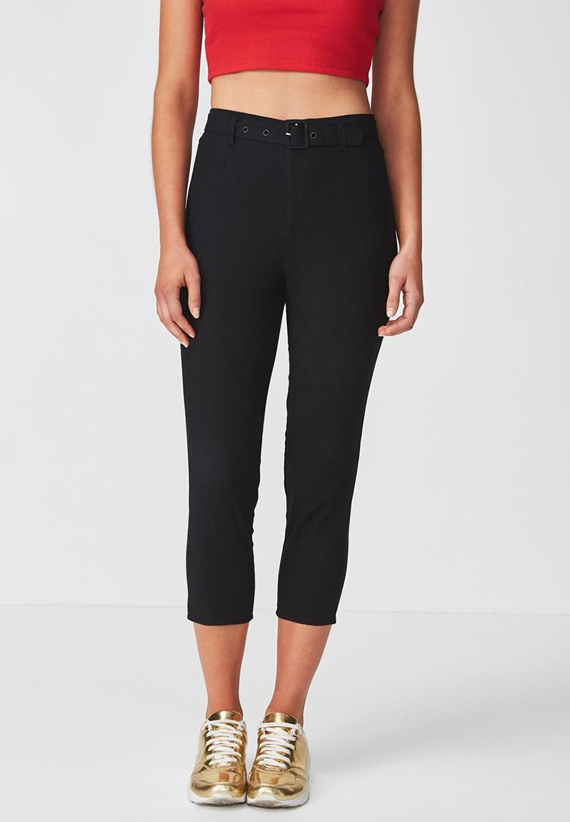 black slim pants