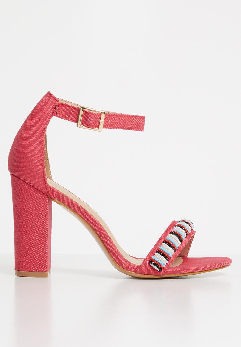 Ankle strap heels - red Plum Heels | Superbalist.com