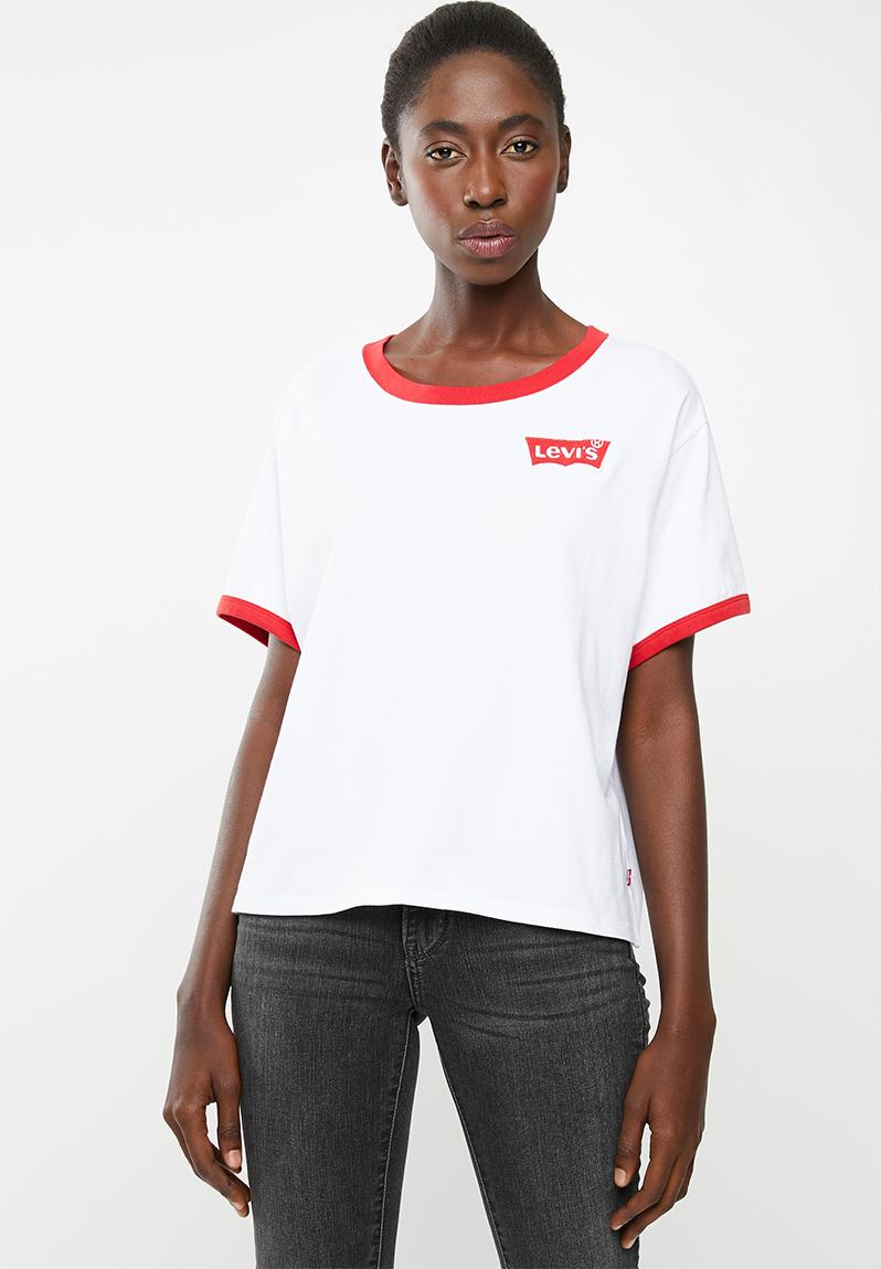 Graphic ringer tee - red Levi’s® T-Shirts, Vests & Camis | Superbalist.com