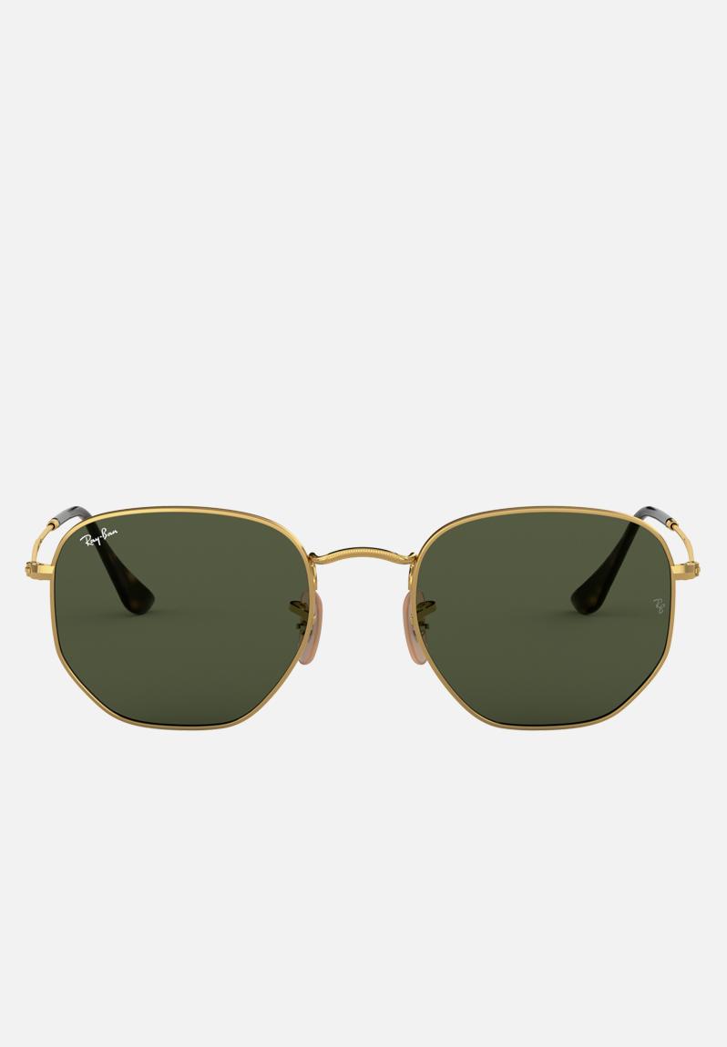 Ray Ban Hexagon Sunglasses Gold Ray Ban Eyewear 3736