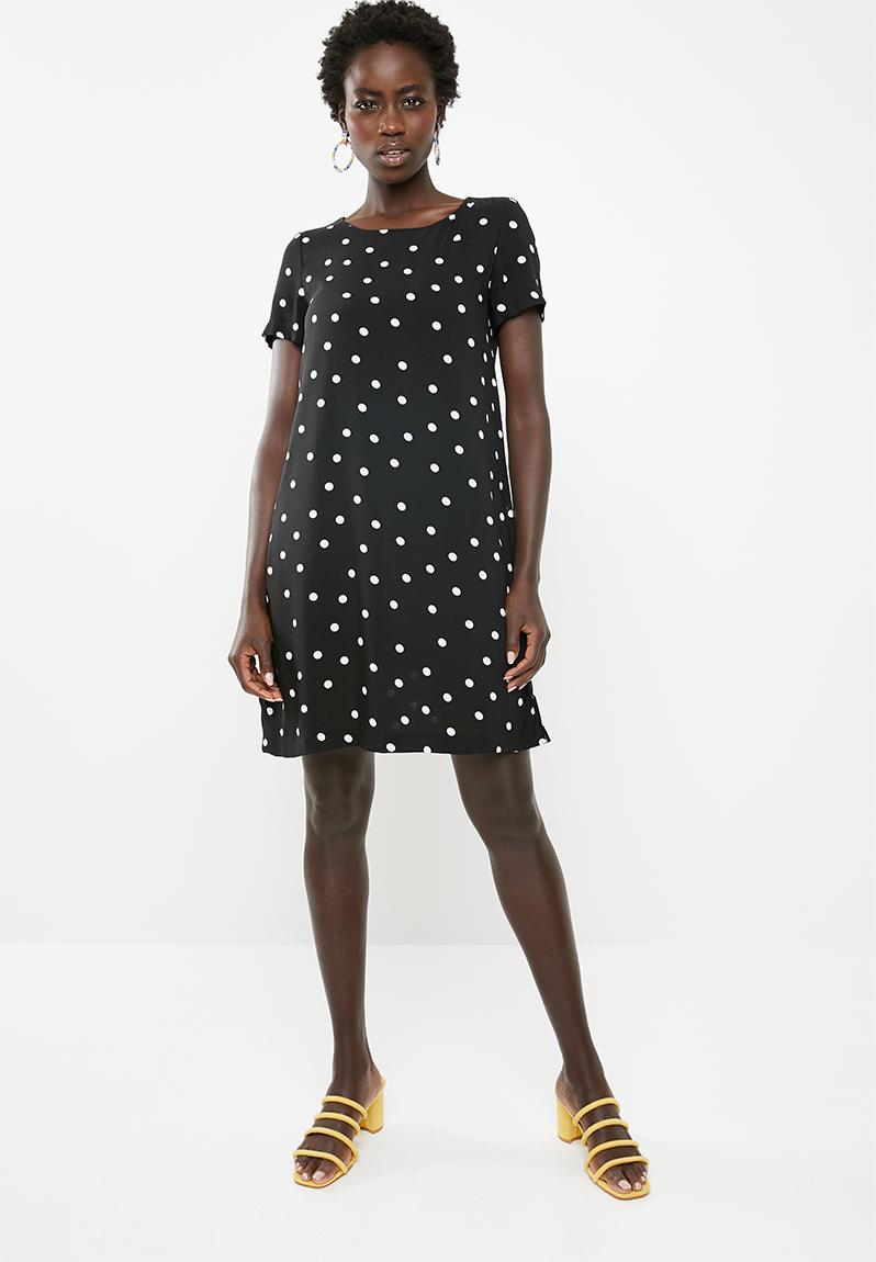 First Polka-dot Dress Black ONLY Formal | Superbalist.com