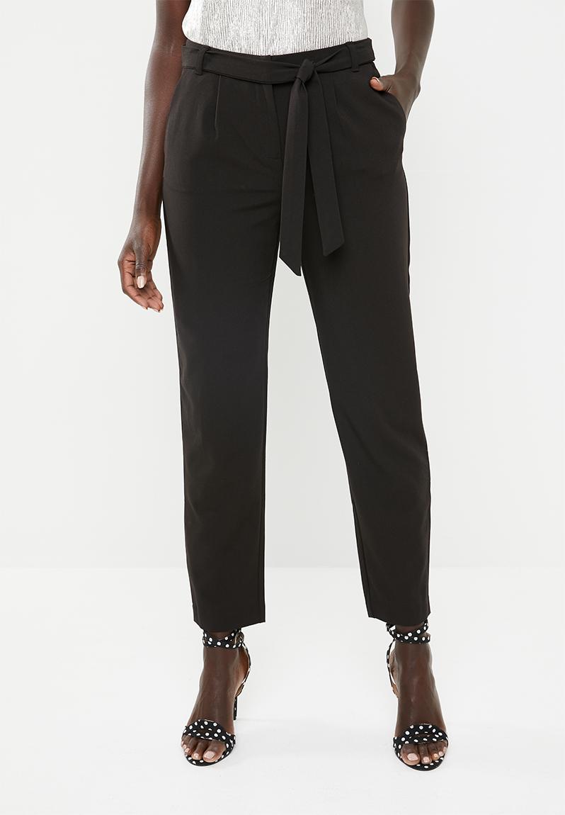 Michelle Belt Pants Black ONLY Trousers | Superbalist.com