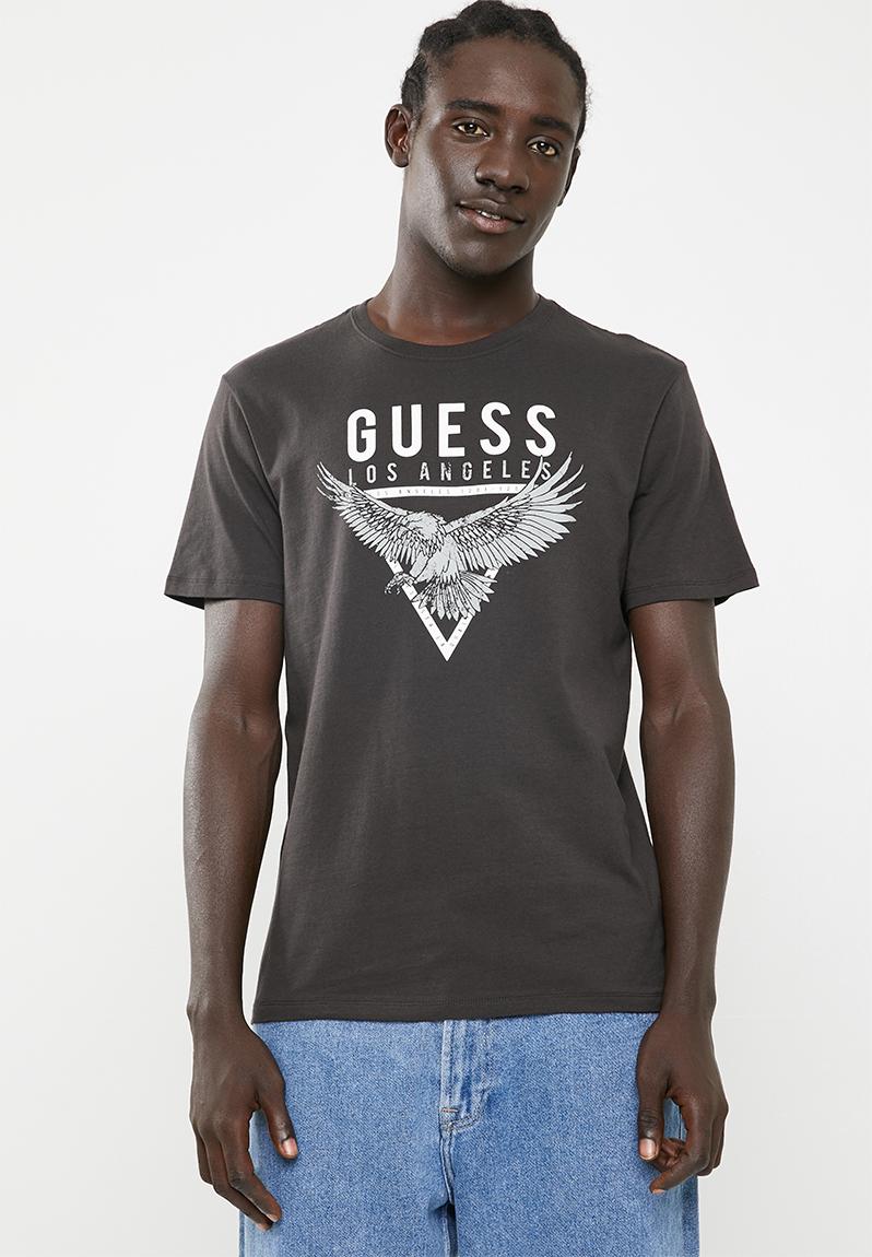 Guess Los Angeles eagle tee - charcoal GUESS T-Shirts & Vests ...