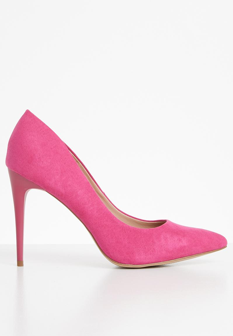 wide fit bright pink heels