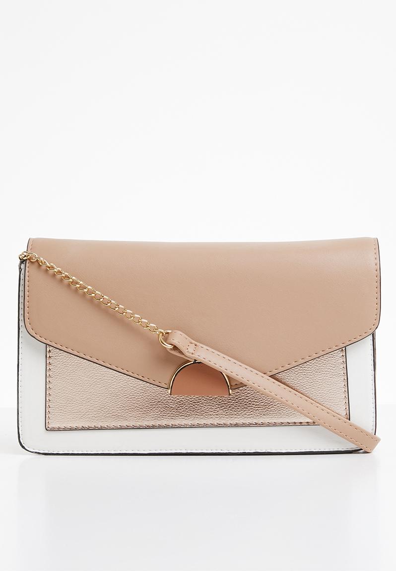 nude pink clutch bag