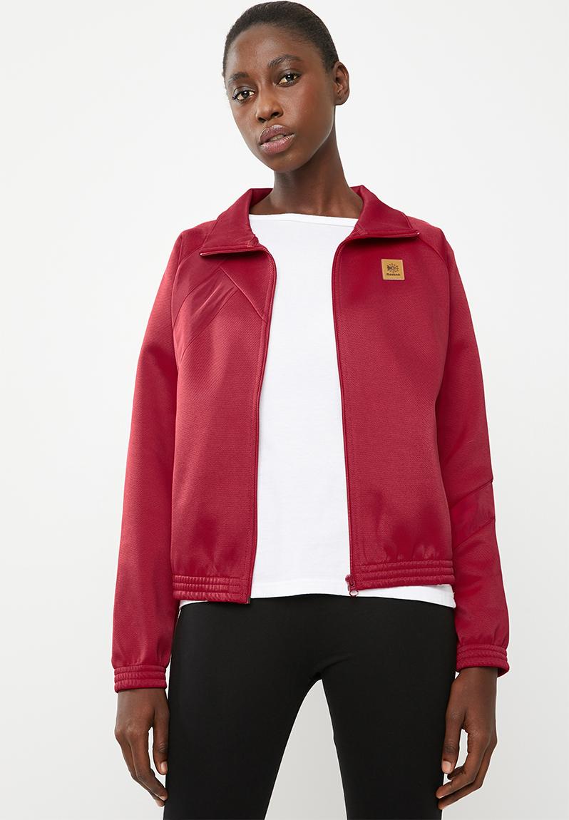 red reebok hoodie