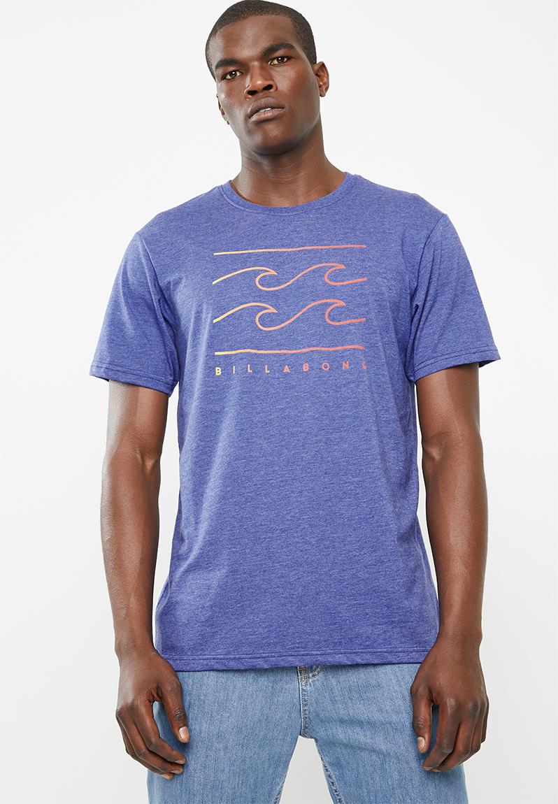 Flatline Cotton Tee Mid Blue Billabong T-Shirts & Vests | Superbalist.com