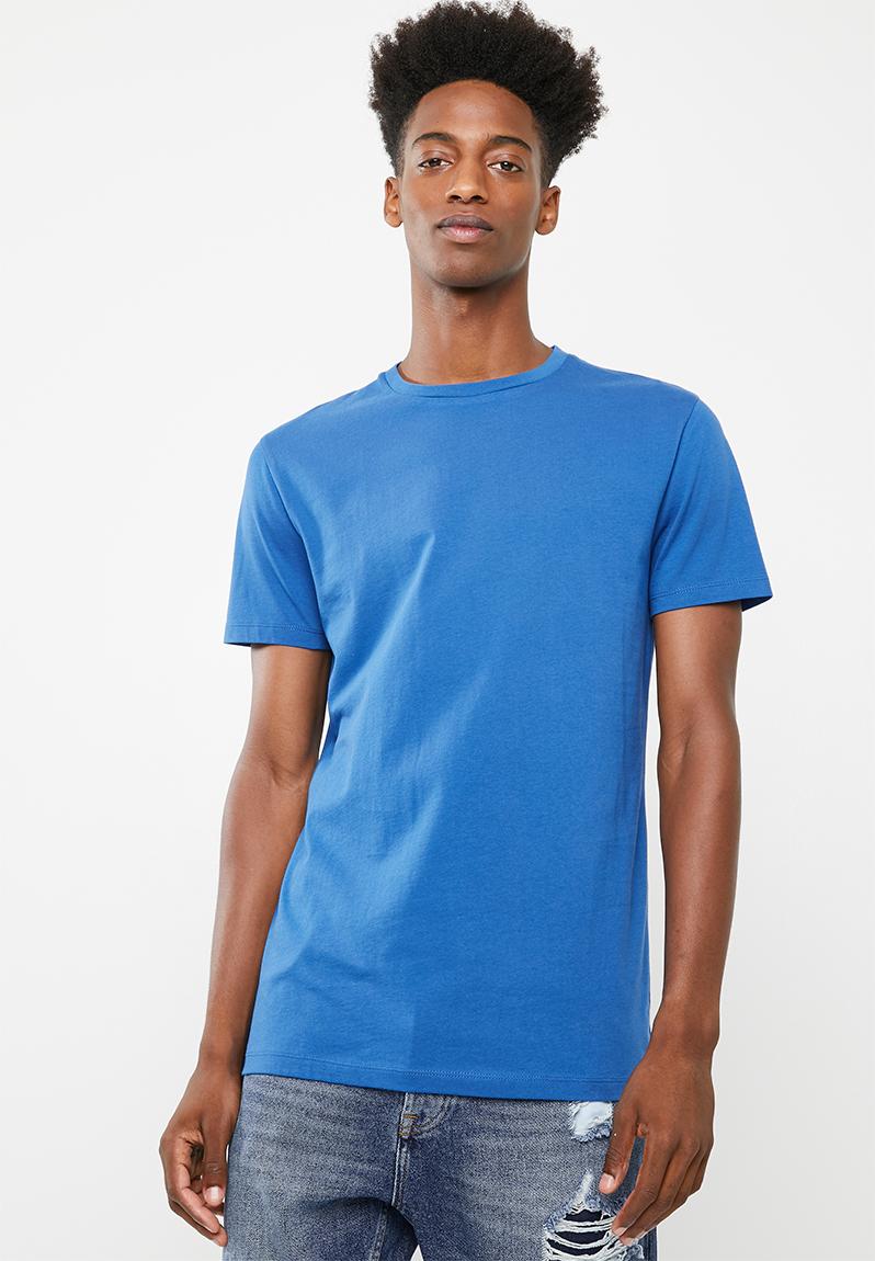 Crew neck short sleeve tee - cobalt Superbalist T-Shirts & Vests ...