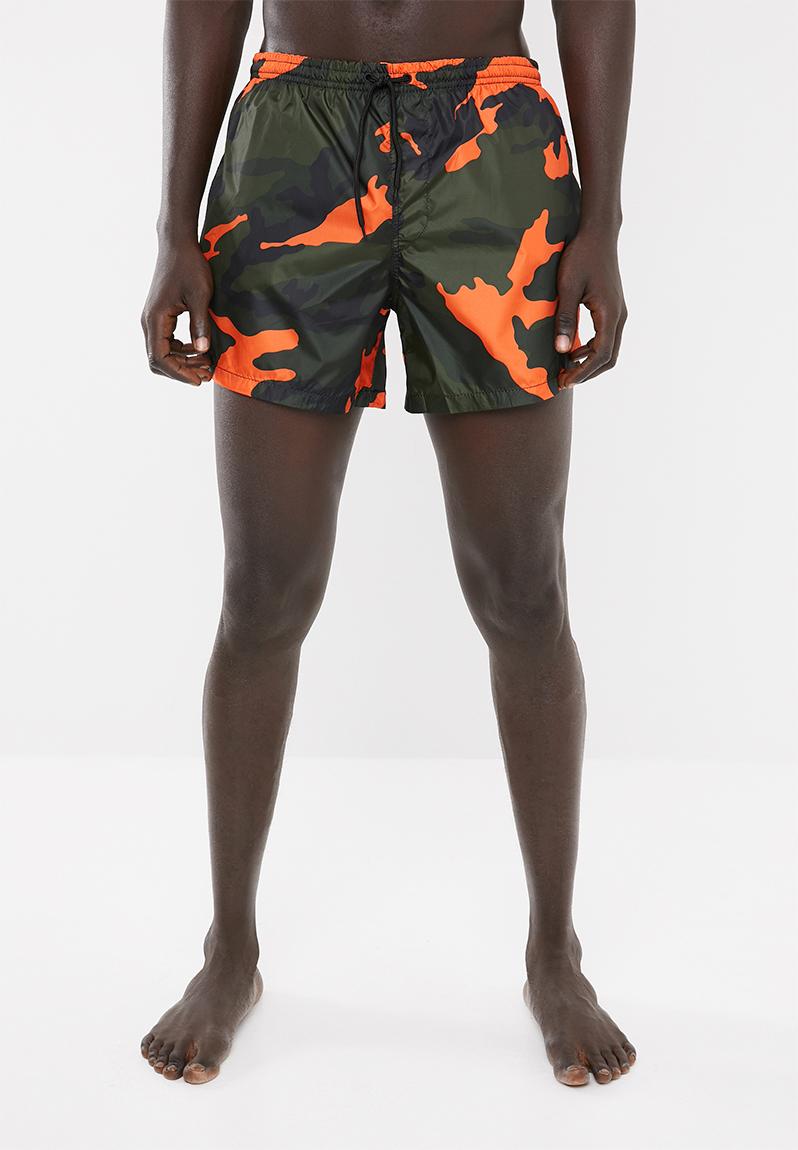 Perth Swimshorts Khaki Green Brave Soul Swimwear