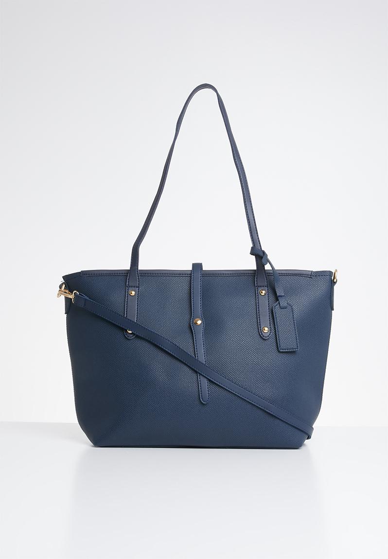 Tote bag with detachable strap - navy STYLE REPUBLIC Bags & Purses ...