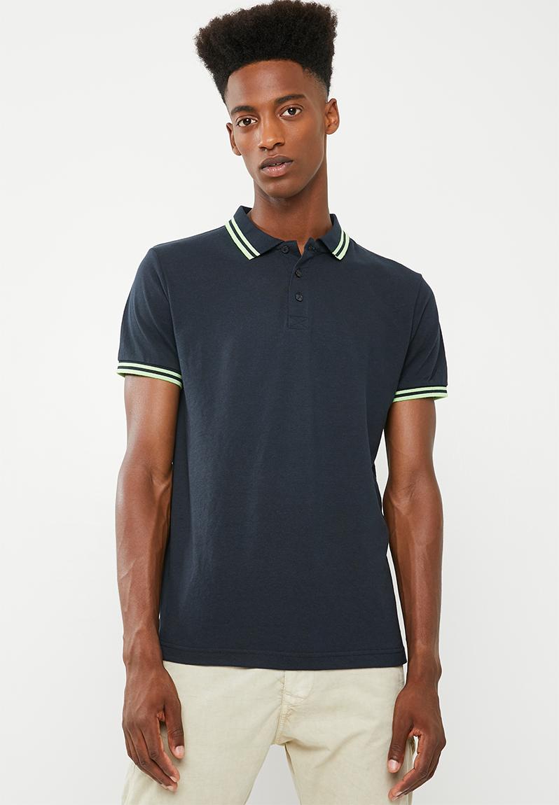 Sovie golfer - navy & green Brave Soul T-Shirts & Vests | Superbalist.com