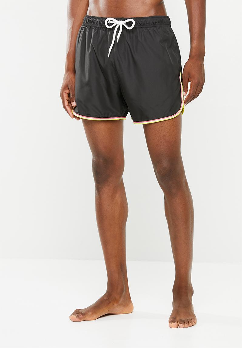 Plain swimwear shorts - black Brave Soul Swimwear | Superbalist.com