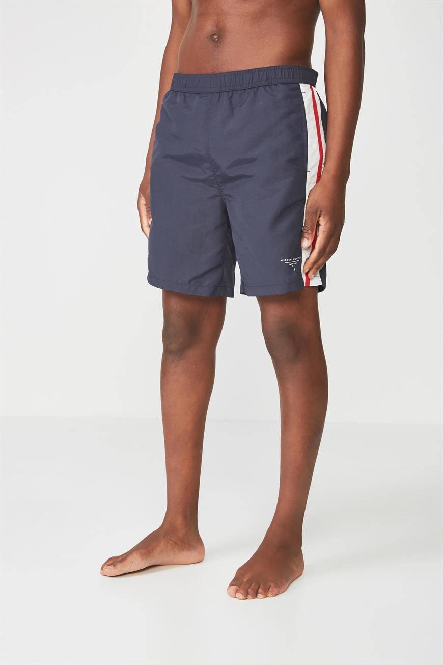 Crossover swim short navy/white stripe Cotton On Swimwear