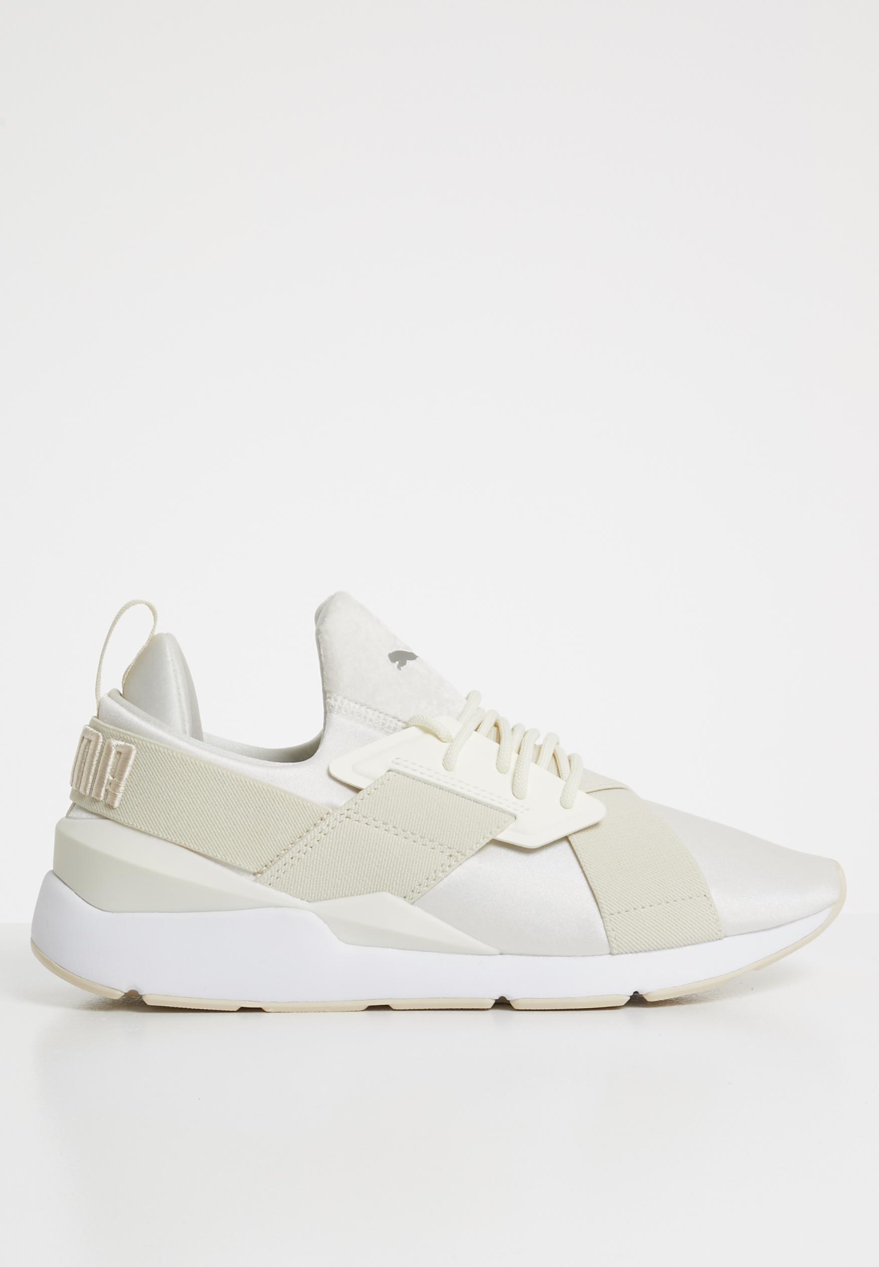 puma muse echo satin white