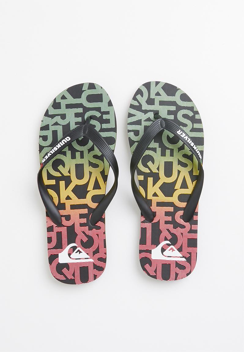 Molokai random flip flops - black Quiksilver Sandals & Flip Flops ...