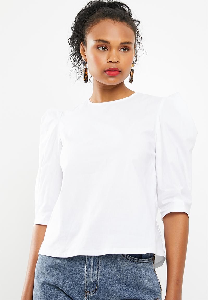 Structured blouse - white Superbalist Blouses | Superbalist.com