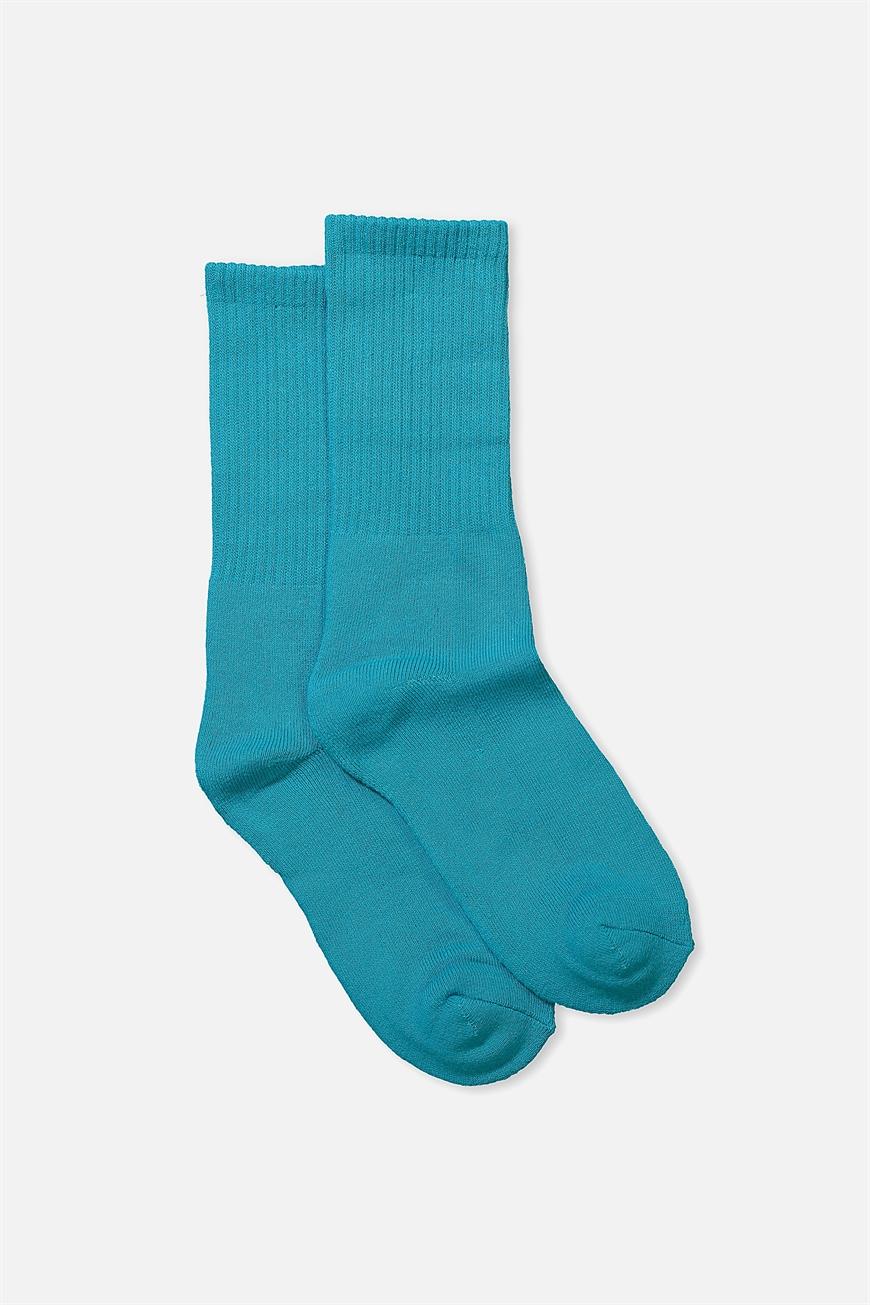 Single pack active socks - teal blue solid Typo Socks | Superbalist.com