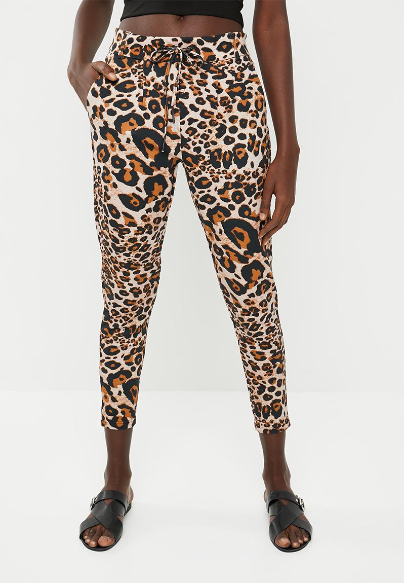 Poptrash easy leo pants - black & brown ONLY Trousers | Superbalist.com