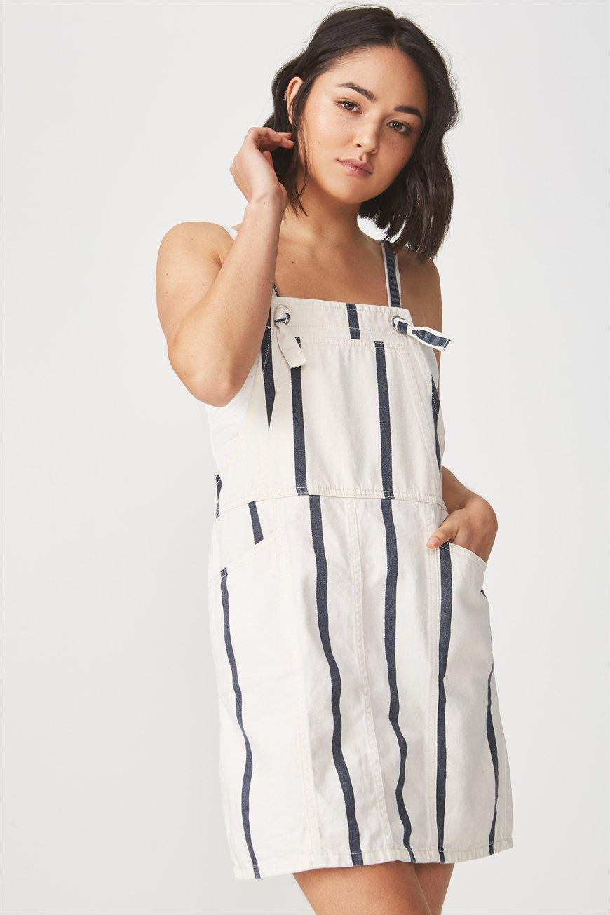 cotton on denim pinafore dress