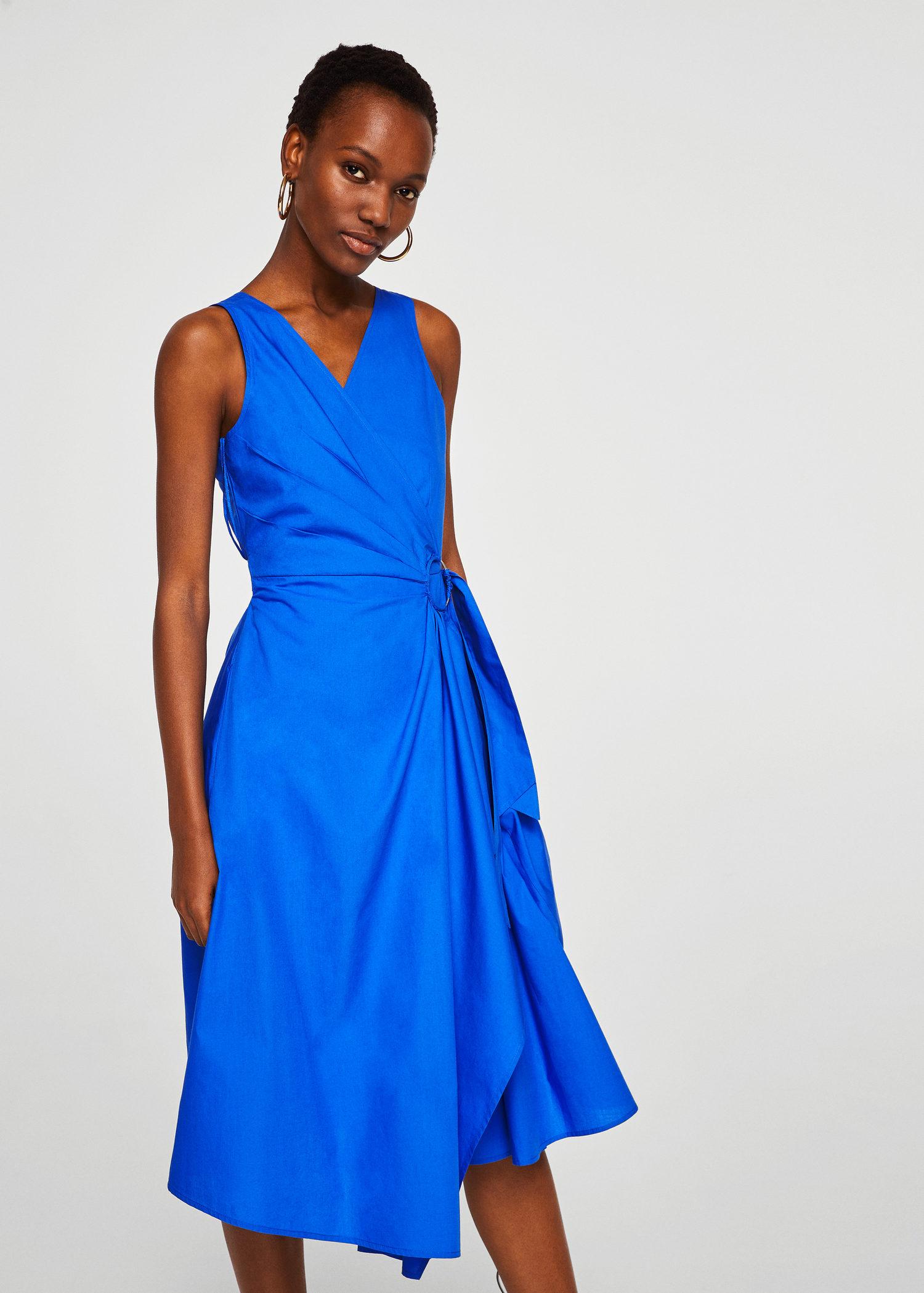 Ring Cut-out Detail Dress Blue MANGO Formal | Superbalist.com