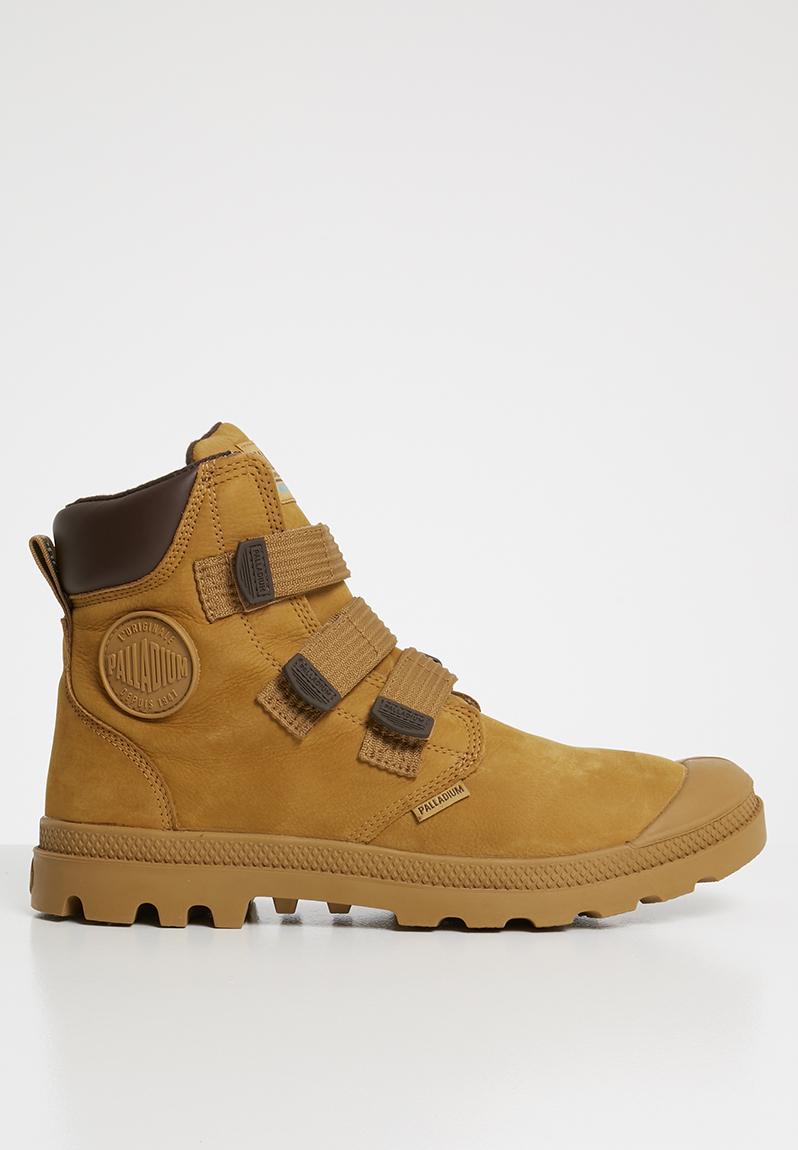 brown palladium boots