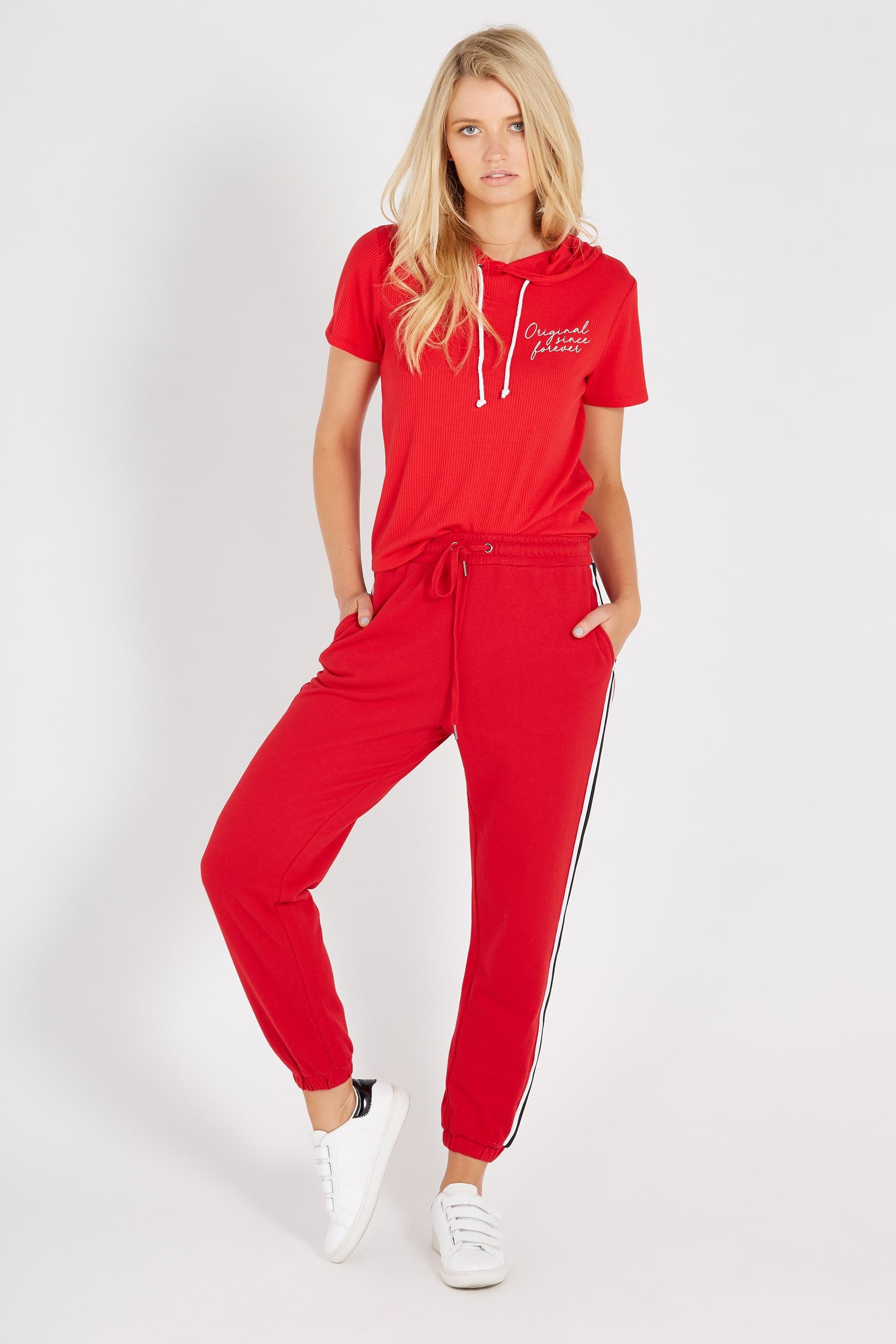 side stripe track pants womens