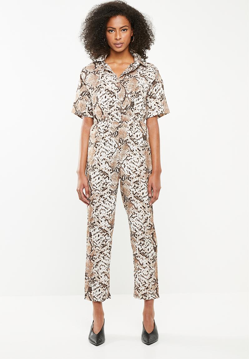 snakeskin jumpsuit