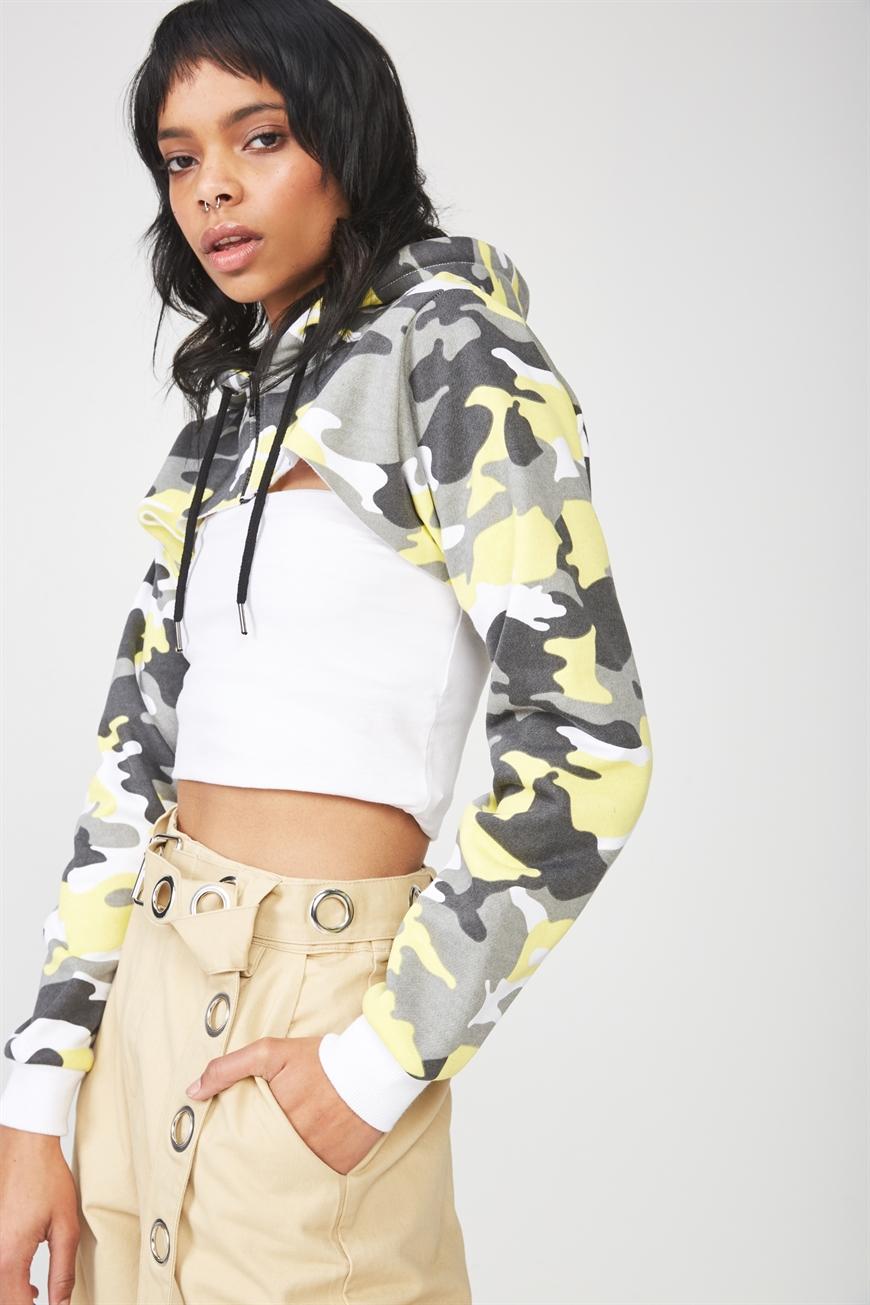 factorie cropped hoodie