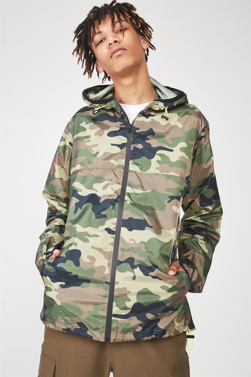 Hooded spray jacket - camo Factorie Jackets | Superbalist.com