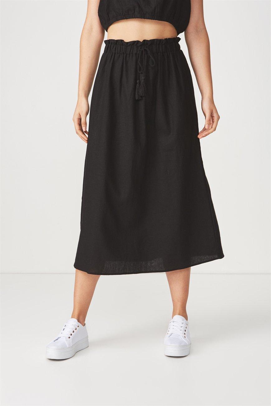 Woven marnie midi skirt - black Cotton On Skirts | Superbalist.com