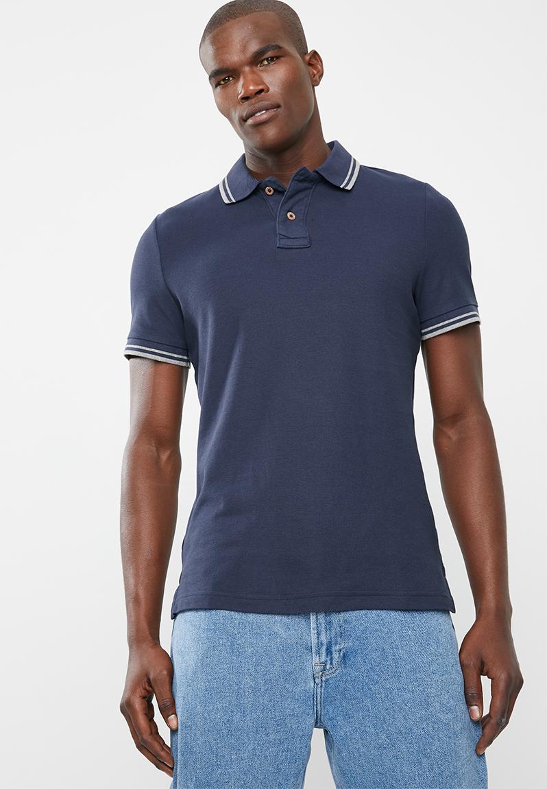 Tipped golfer - dark blue STYLE REPUBLIC T-Shirts & Vests | Superbalist.com