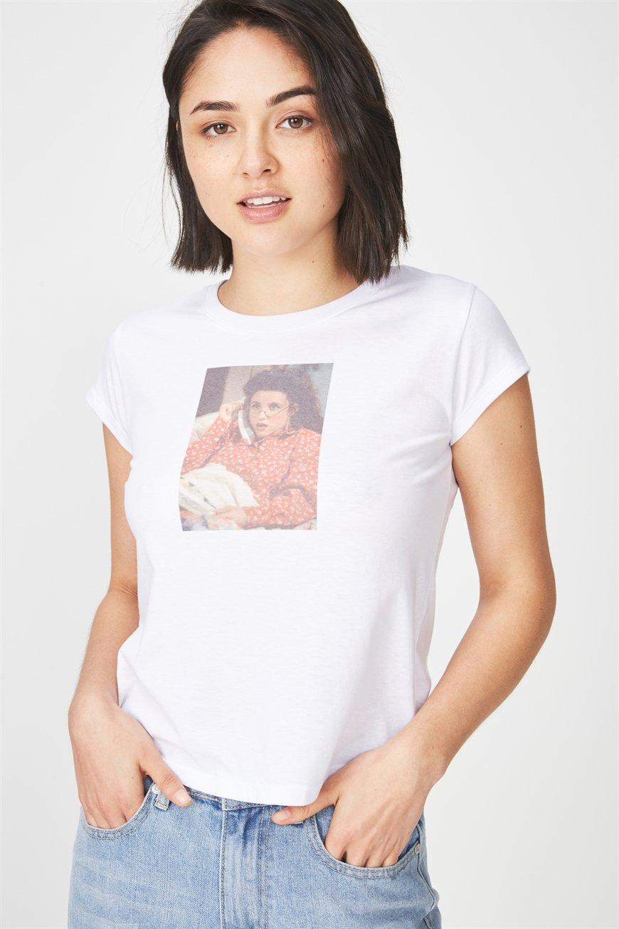 Tbar friends seinfeld elaine graphic tee - white Cotton On T-Shirts ...