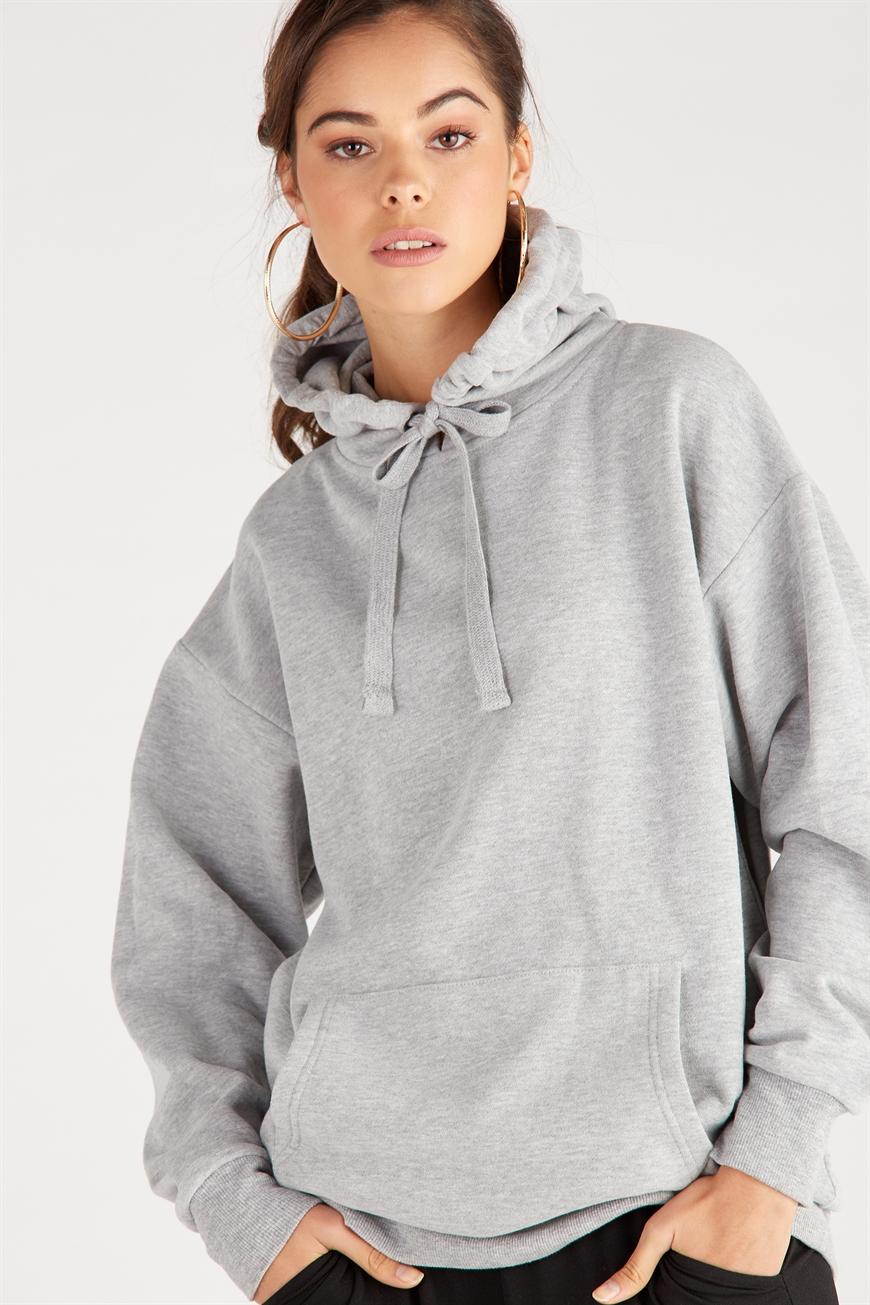Oversized hoodie - grey marle Supré Hoodies & Sweats | Superbalist.com