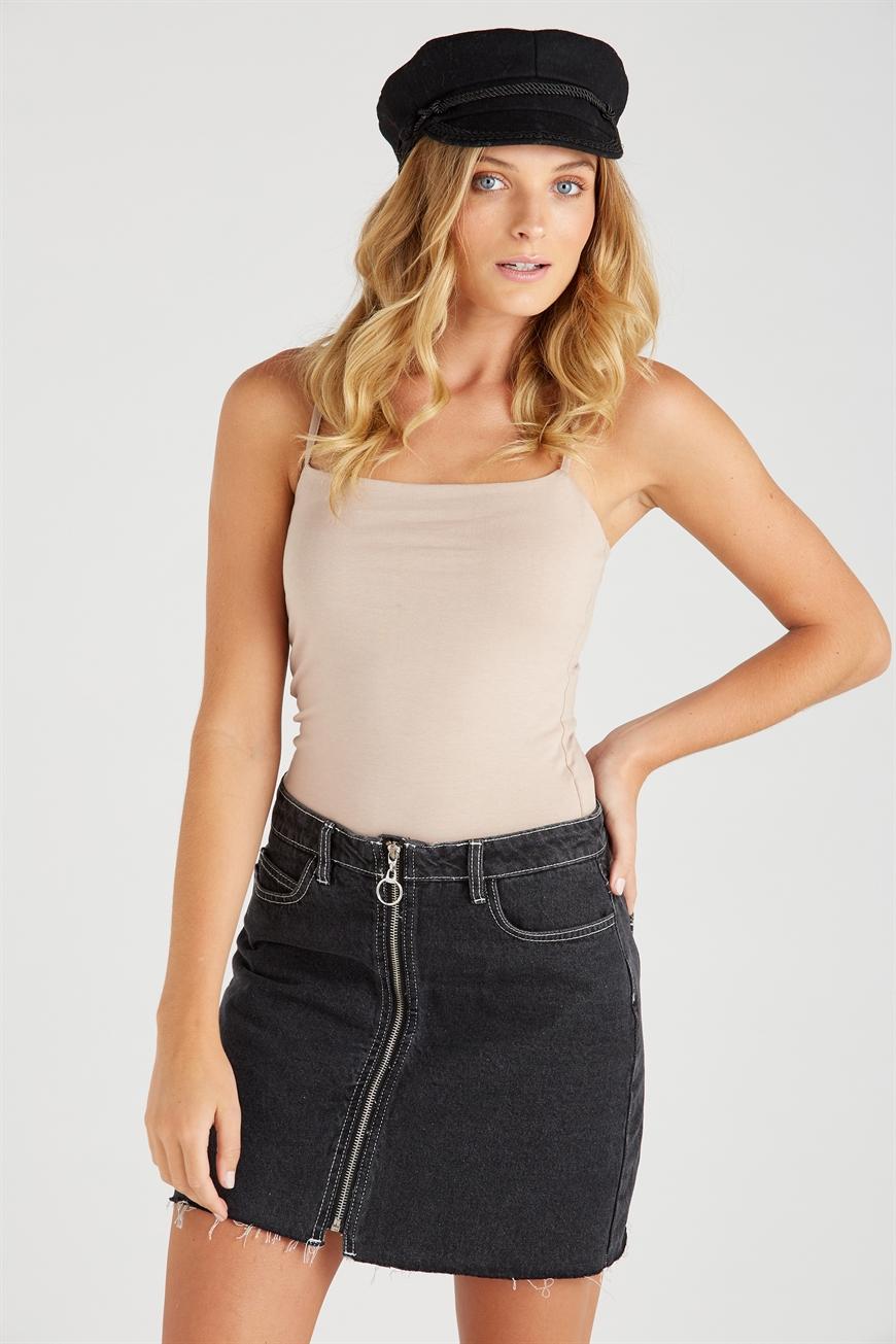 STRAPLESS CAMI IN BEIGE main image 1
