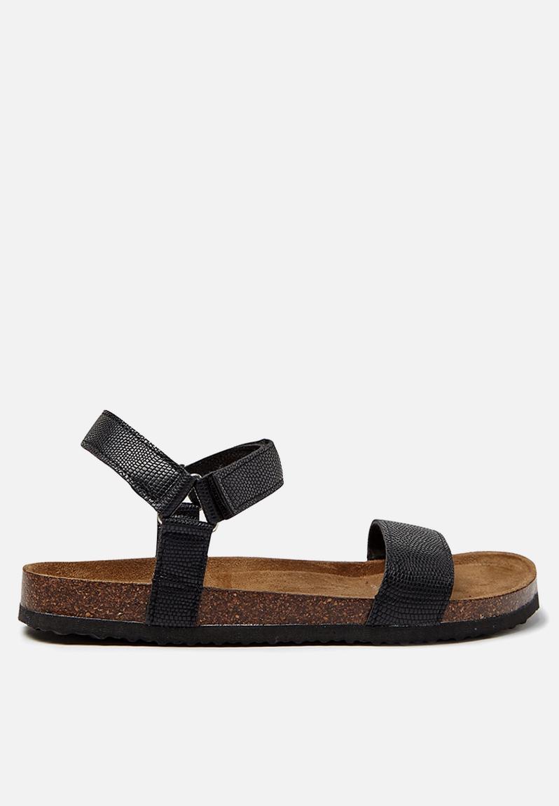 Rex velcro sandal black Cotton On Sandals & Flip Flops