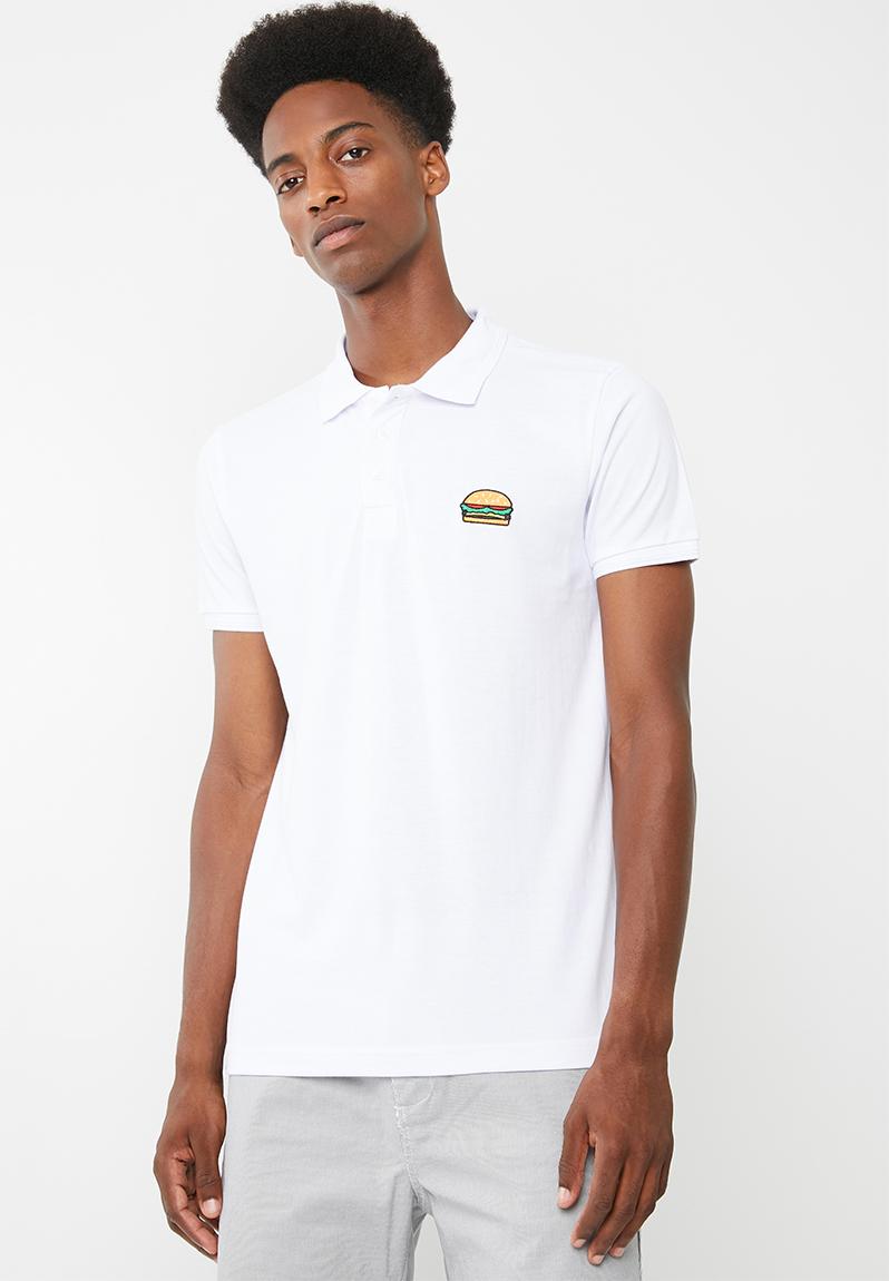 Rustler short sleeve polo - white Brave Soul T-Shirts & Vests ...