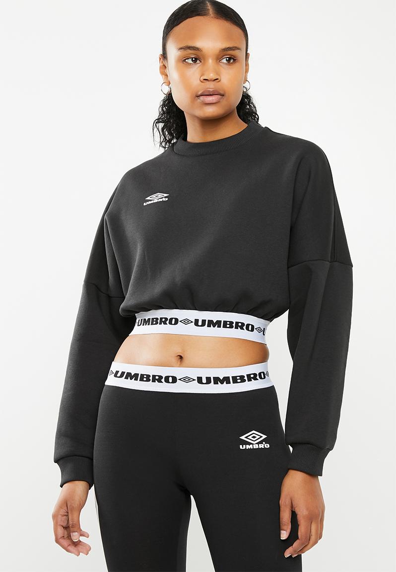 Umbro long sleeve crop batwing top - black Umbro Hoodies, Sweats ...