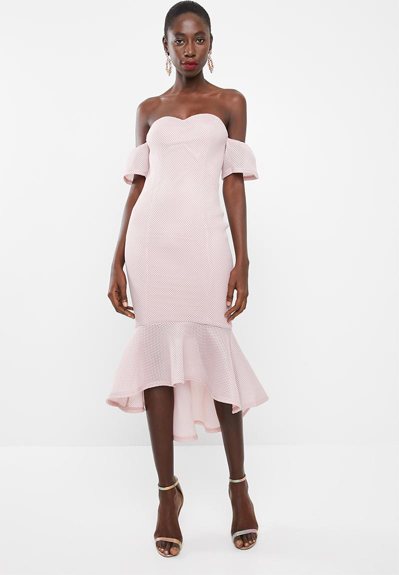 Wiln EXCESS - Pink Fishnet Dress