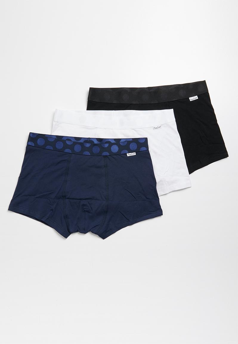 3 Pack solid trunk - multi Happy Socks Underwear | Superbalist.com