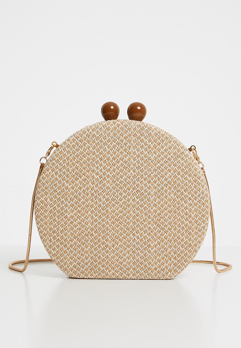 Round woven clutch bag-natural Superbalist Bags & Purses | Superbalist.com