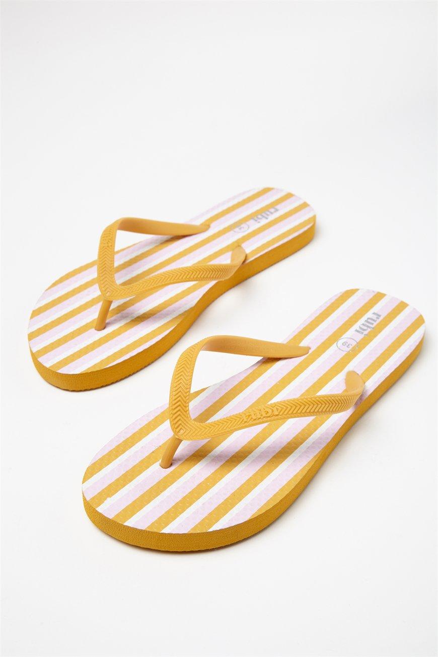  Rubi  thong summer stripe yellow Cotton On Sandals  Flip 