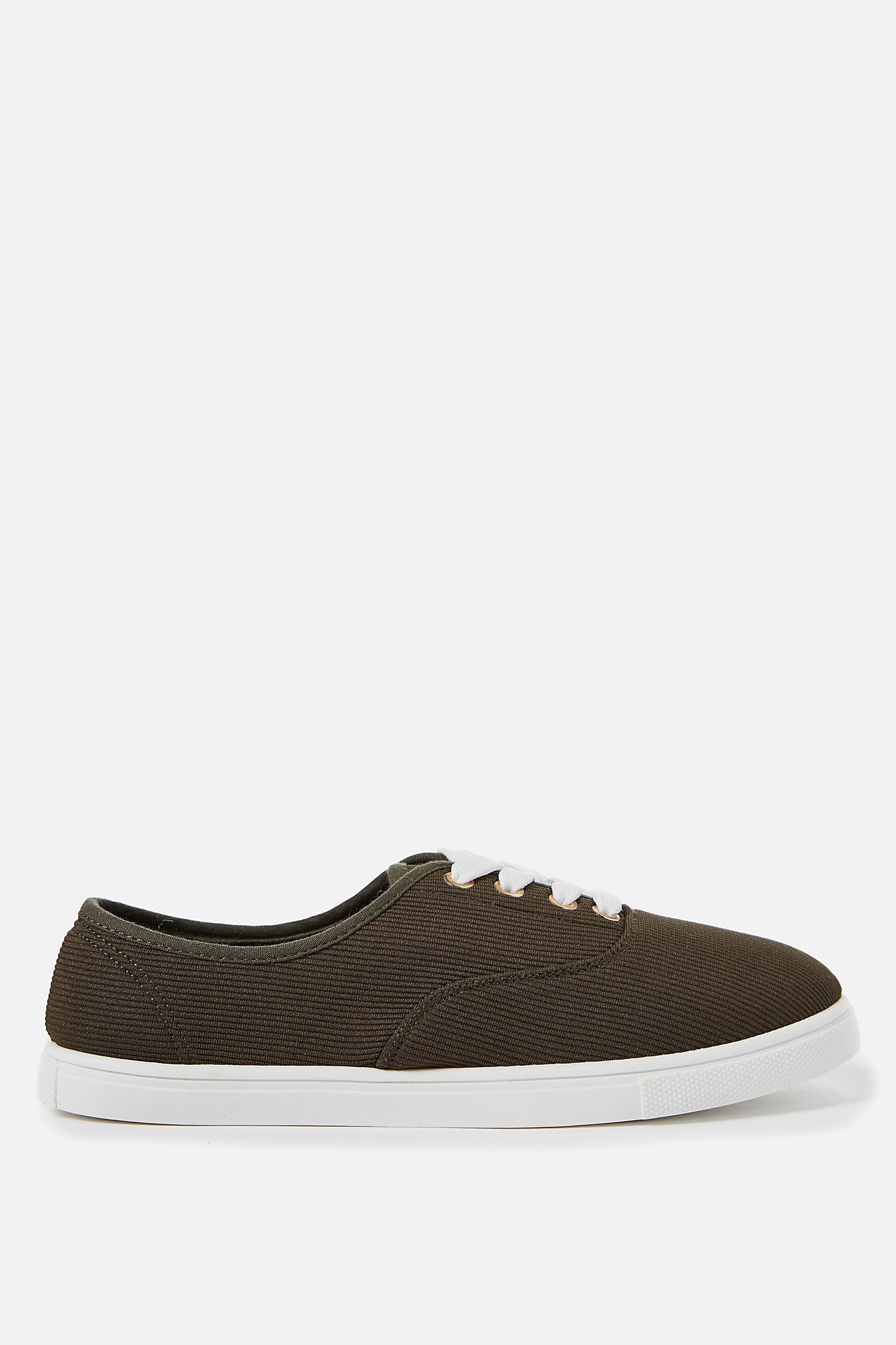 FLE046 - St Austell Plimsoll - Khaki main image 0