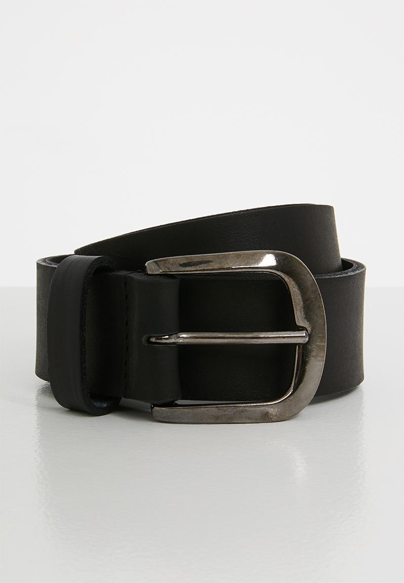 David leather belt - black Superbalist Belts | 0