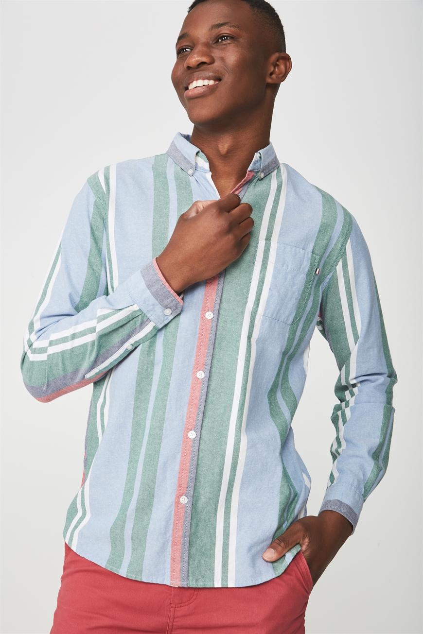 Brunswick shirt - multi bold vert stripe Cotton On Shirts | Superbalist.com