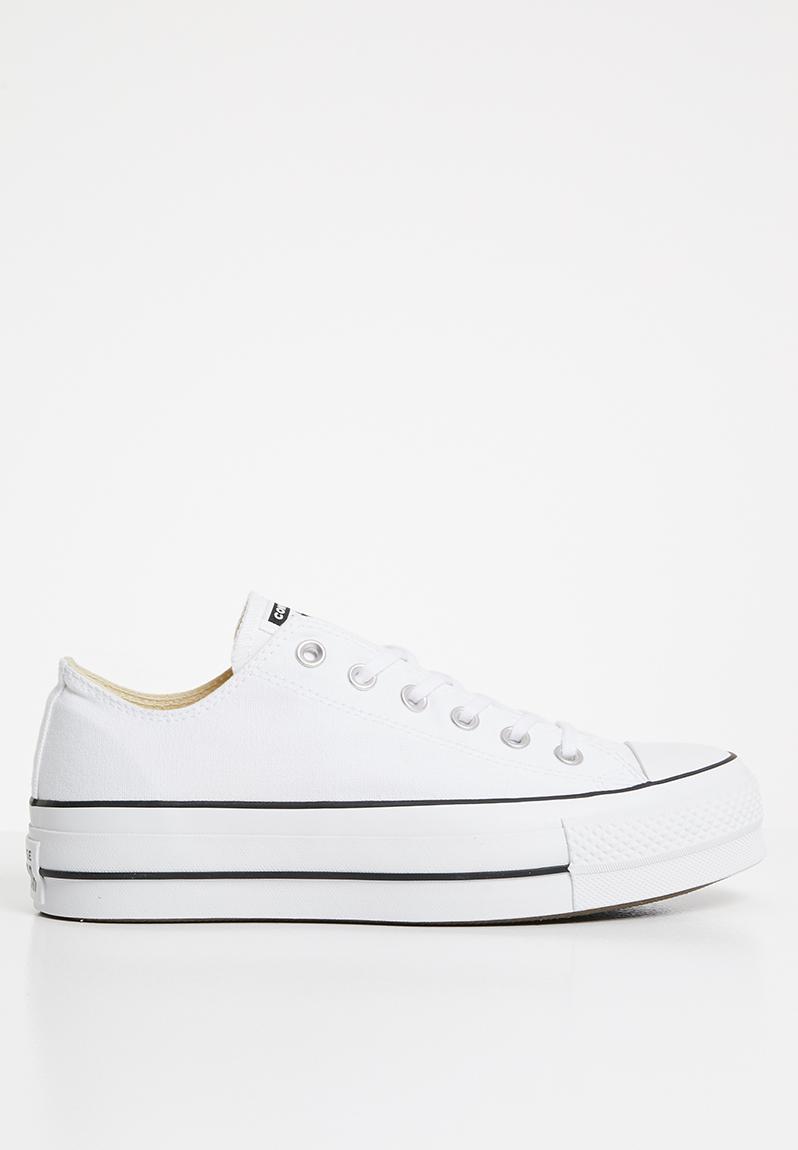 Chuck Taylor All Star Lift - OX - White - Canvas Converse Sneakers ...