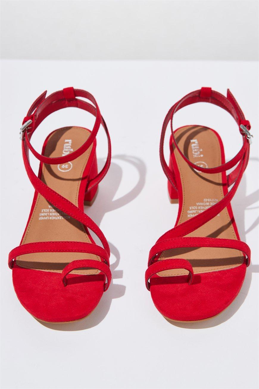 Belfast multi strap heel - red micro Cotton On Heels | Superbalist.com